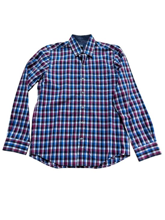 Cutter & Buck Other - Cutter & Buck Size S Blue & Red Plaid Cotton Long Sleeve Button-Up Shirt Top